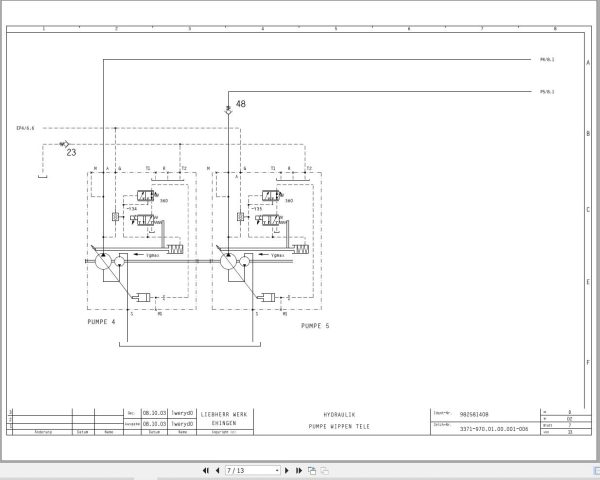 Liebherr Crane LTM 1250 1 Z70500 Electric and Hydraulic Diagrams DE 3