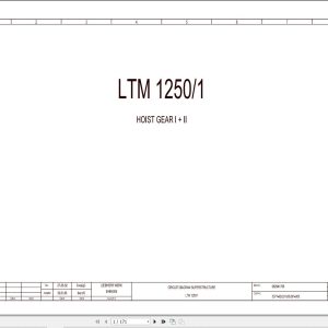 Liebherr Crane LTM 1250 1 Z70500 Electric and Hydraulic Diagrams EN 1