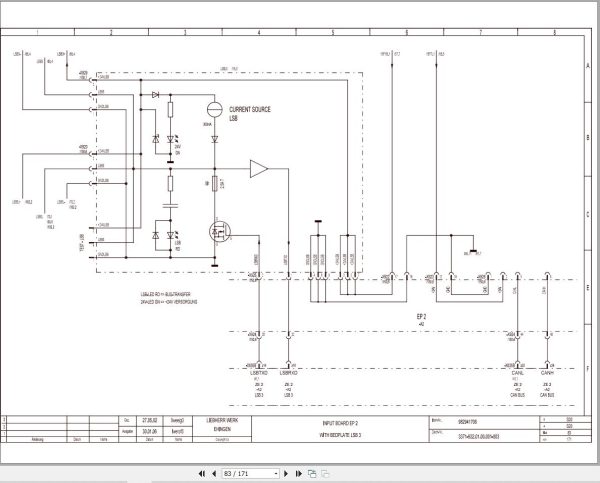Liebherr Crane LTM 1250 1 Z70500 Electric and Hydraulic Diagrams EN 2