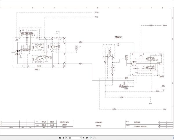 Liebherr Crane LTM 1250 1 Z70500 Electric and Hydraulic Diagrams EN 3