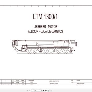Liebherr Crane LTM 1250 1 Z70500 Electric and Hydraulic Diagrams ES 1