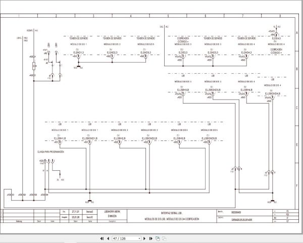 Liebherr Crane LTM 1250 1 Z70500 Electric and Hydraulic Diagrams ES 2