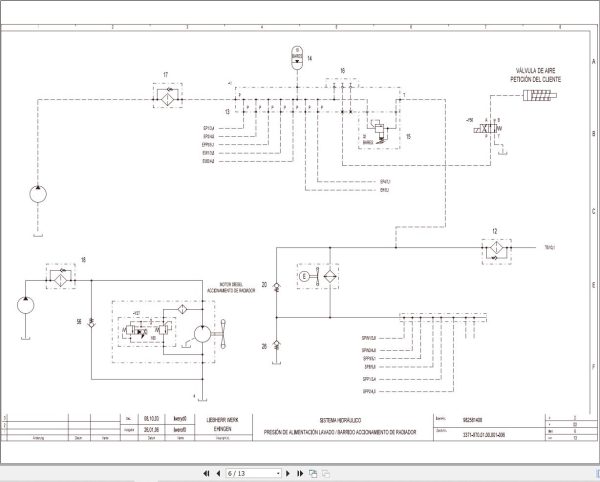 Liebherr Crane LTM 1250 1 Z70500 Electric and Hydraulic Diagrams ES 3