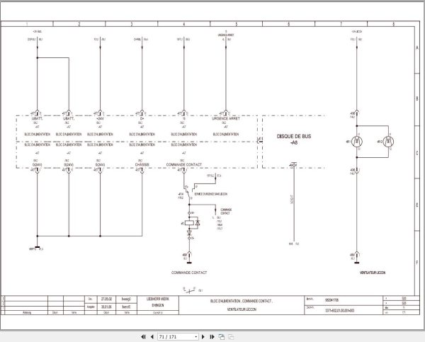 Liebherr Crane LTM 1250 1 Z70500 Electric and Hydraulic Diagrams FR 2