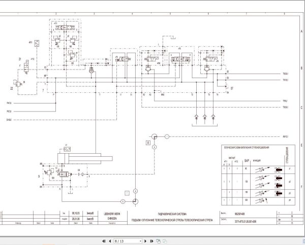 Liebherr Crane LTM 1250 1 Z70500 Electric and Hydraulic Diagrams RU 4