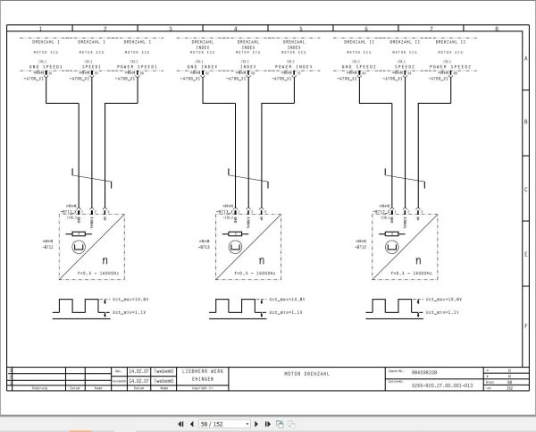 Liebherr Crane LTM 1250 6.1 Z70720 Electric and Hydraulic Diagrams DE 2