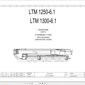 Liebherr Crane LTM 1250 6.1 Z70720 Electric and Hydraulic Diagrams EN 1