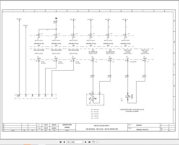 Liebherr Crane LTM 1250 6.1 Z70720 Electric and Hydraulic Diagrams EN 2