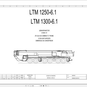 Liebherr Crane LTM 1250 6.1 Z70720 Electric and Hydraulic Diagrams ES 1