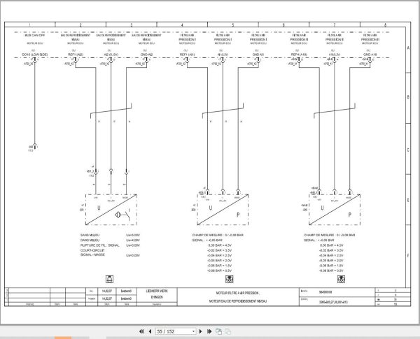Liebherr Crane LTM 1250 6.1 Z70720 Electric and Hydraulic Diagrams FR 2
