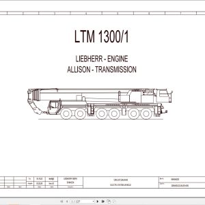 Liebherr Crane LTM 1300 1 Z71142 Electric and Hydraulic Diagrams EN 1