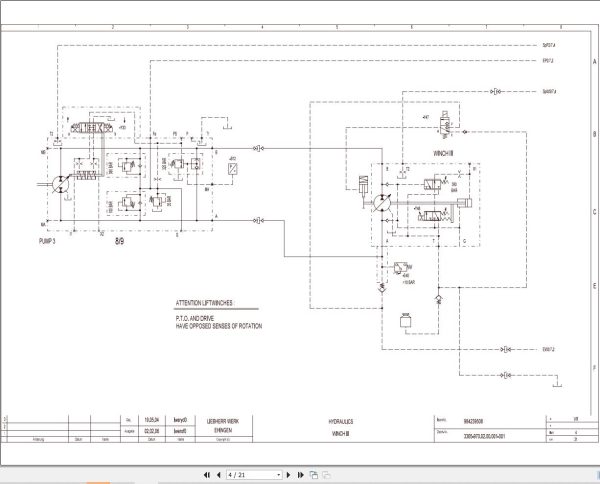 Liebherr Crane LTM 1300 1 Z71142 Electric and Hydraulic Diagrams EN 3