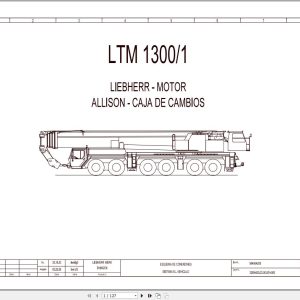 Liebherr Crane LTM 1300 1 Z71142 Electric and Hydraulic Diagrams ES 1