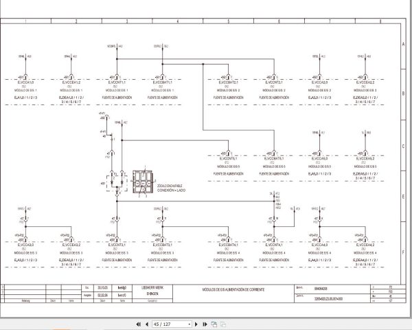 Liebherr Crane LTM 1300 1 Z71142 Electric and Hydraulic Diagrams ES 2