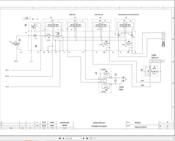 Liebherr Crane LTM 1300 1 Z71142 Electric and Hydraulic Diagrams ES 4
