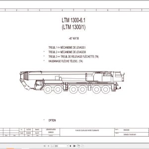 Liebherr Crane LTM 1300 1 Z71142 Electric and Hydraulic Diagrams FR 1