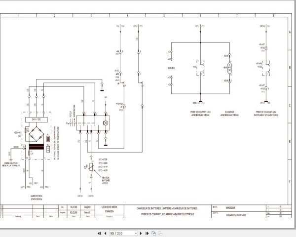 Liebherr Crane LTM 1300 1 Z71142 Electric and Hydraulic Diagrams FR 2