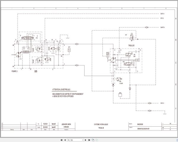 Liebherr Crane LTM 1300 1 Z71142 Electric and Hydraulic Diagrams FR 3