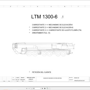 Liebherr Crane LTM 1300 6.1 Z71181 Electric and Hydraulic Diagrams ES 1