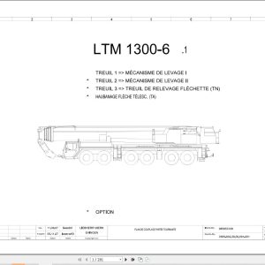 Liebherr Crane LTM 1300 6.1 Z71181 Electric and Hydraulic Diagrams FR 1