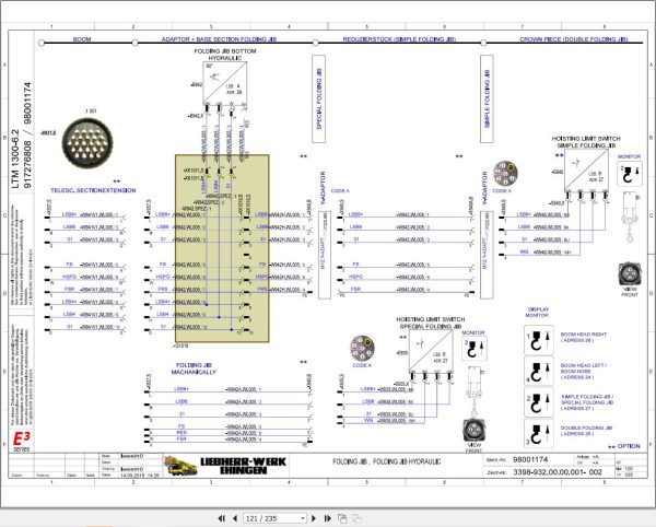 Liebherr Crane LTM 1300 6.2 Z71516 Electric and Hydraulic Diagrams EN 2