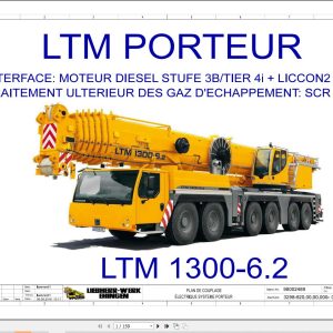 Liebherr Crane LTM 1300 6.2 Z71516 Electric and Hydraulic Diagrams FR 1