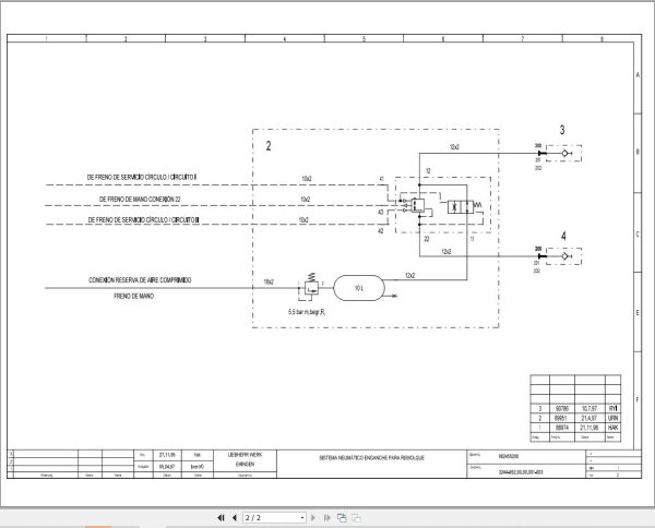 Liebherr Crane LTM 1300 Z16788 Electric Diagrams ES 3