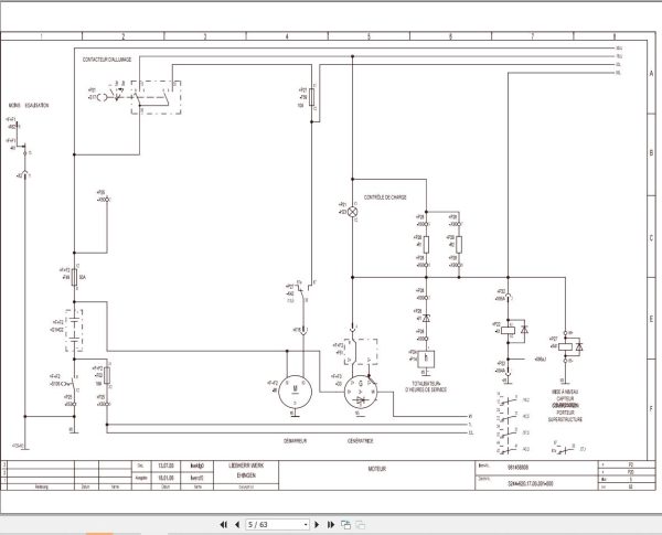 Liebherr Crane LTM 1300 Z16788 Electric Diagrams FR 2