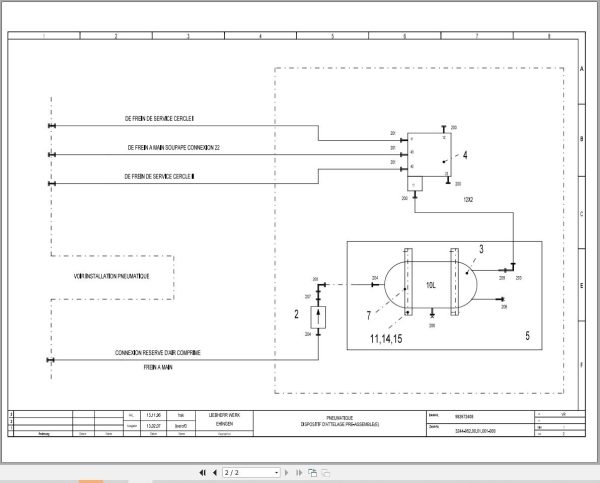 Liebherr Crane LTM 1300 Z16788 Electric Diagrams FR 3