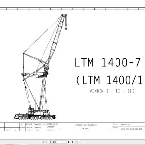 Liebherr Crane LTM 1400 1 Z72005 Electric and Hydraulic Diagrams DE 1