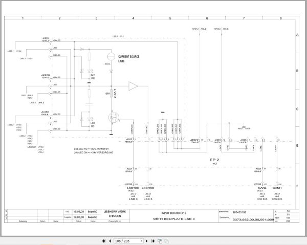 Liebherr Crane LTM 1400 1 Z72005 Electric and Hydraulic Diagrams EN 2