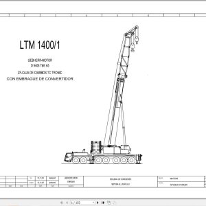 Liebherr Crane LTM 1400 1 Z72005 Electric and Hydraulic Diagrams ES 1