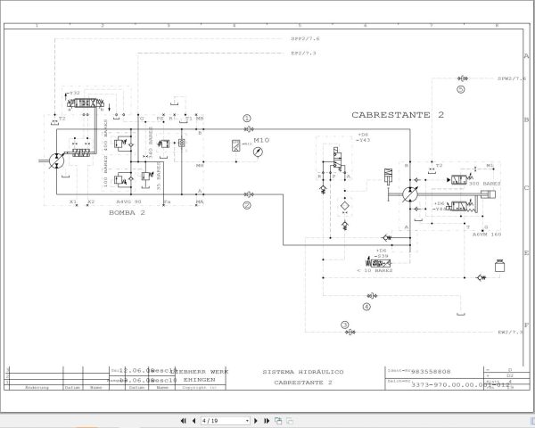 Liebherr Crane LTM 1400 1 Z72005 Electric and Hydraulic Diagrams ES 3