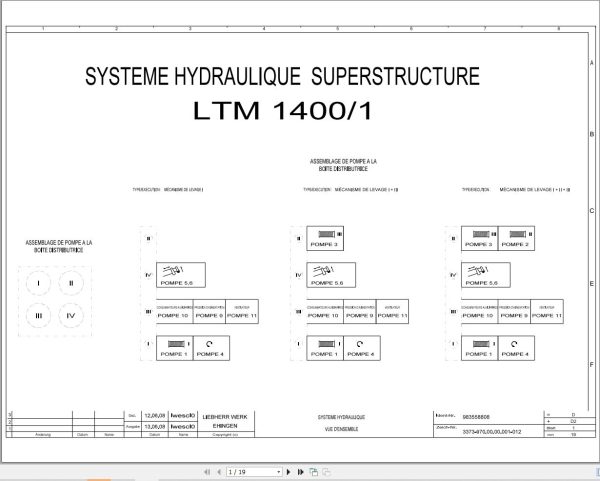 Liebherr Crane LTM 1400 1 Z72005 Electric and Hydraulic Diagrams FR 3