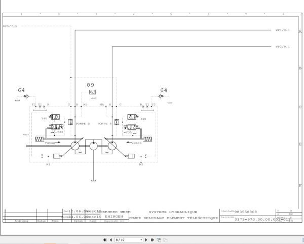 Liebherr Crane LTM 1400 1 Z72005 Electric and Hydraulic Diagrams FR 4