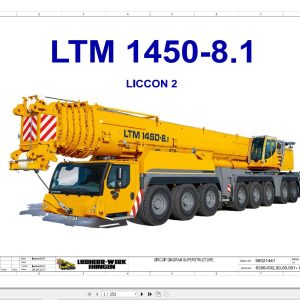 Liebherr Crane LTM 1450 8.1 Z72539 Electric and Hydraulic Diagrams EN 1