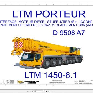 Liebherr Crane LTM 1450 8.1 Z72539 Electric and Hydraulic Diagrams FR 1
