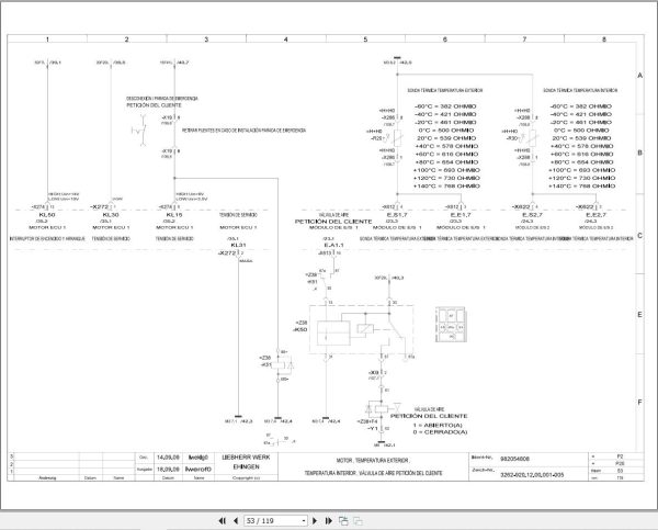 Liebherr Crane LTM 1500 Z73058 Electric and Hydraulic Diagrams ES 2