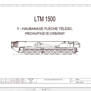 Liebherr Crane LTM 1500 Z73058 Electric and Hydraulic Diagrams FR 1