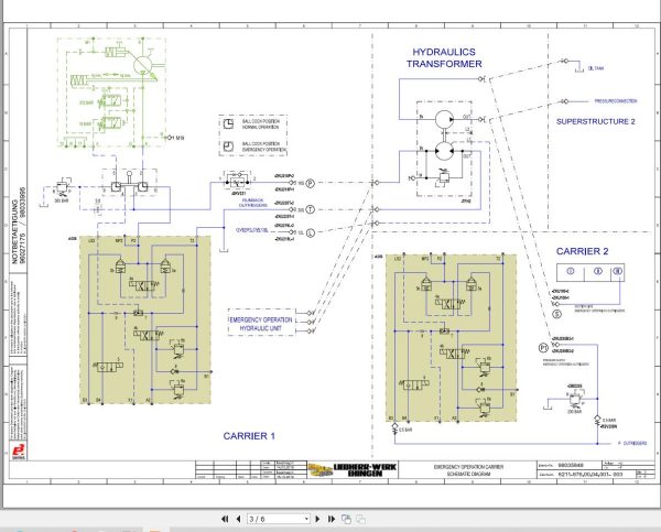Liebherr Crane LTM 1650 8.1 Z46836 Electric and Hydraulic Diagrams EN 3