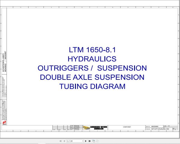 Liebherr Crane LTM 1650 8.1 Z46836 Electric and Hydraulic Diagrams EN 4