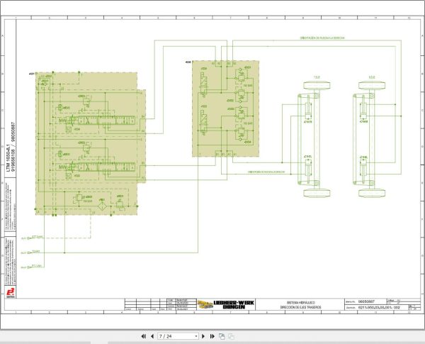 Liebherr Crane LTM 1650 8.1 Z46836 Electric and Hydraulic Diagrams ES 5