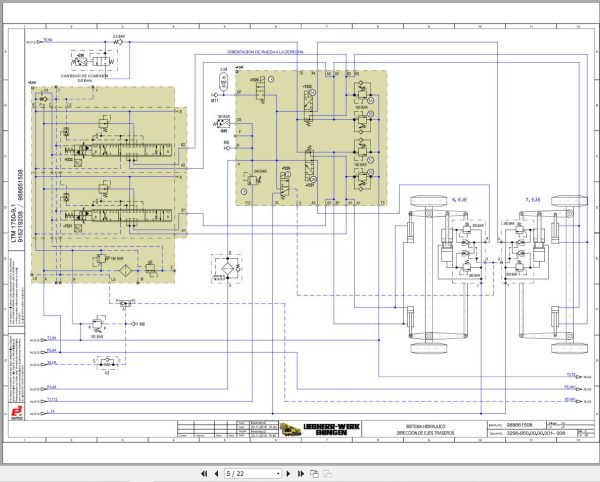 Liebherr Crane LTM 1750 9.1 Z96020 Electric and Hydraulic Diagrams ES 5
