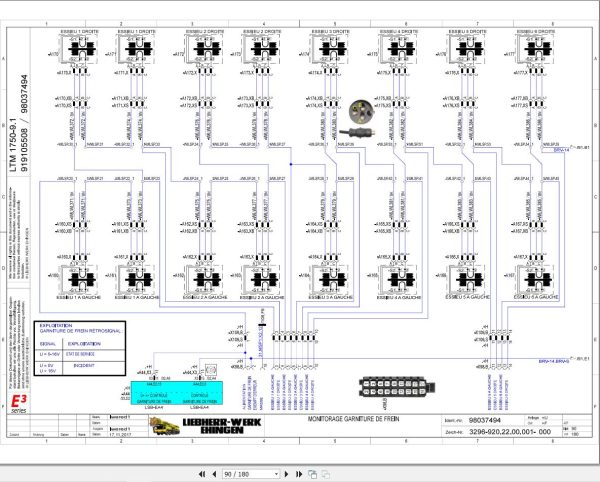 Liebherr Crane LTM 1750 9.1 Z96020 Electric and Hydraulic Diagrams FR 3