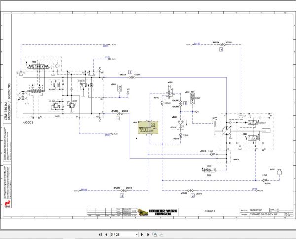 Liebherr Crane LTM 1750 9.1 Z96020 Electric and Hydraulic Diagrams RU 5
