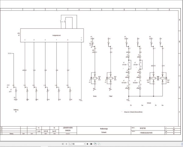 Liebherr Crane LTM 1800 Z14232 Electric Diagrams EN 1