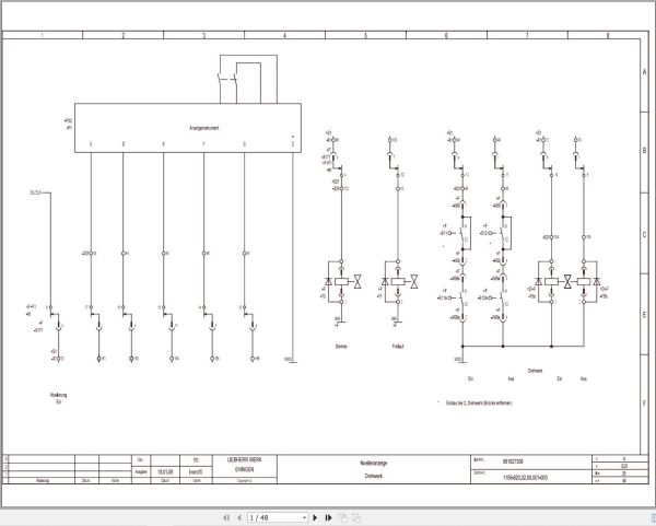 Liebherr Crane LTM 1800 Z14232 Electric Diagrams RU 1