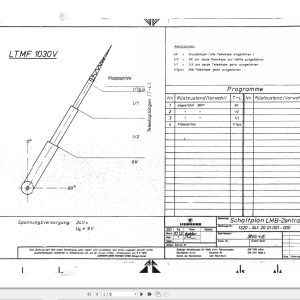 Liebherr Crane LTMF 1030 V Z11621 Electric Diagrams DE 1