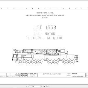 Liebherr Crane LTMG 1800 Z73702 Electric and Hydraulic Diagrams DE 1