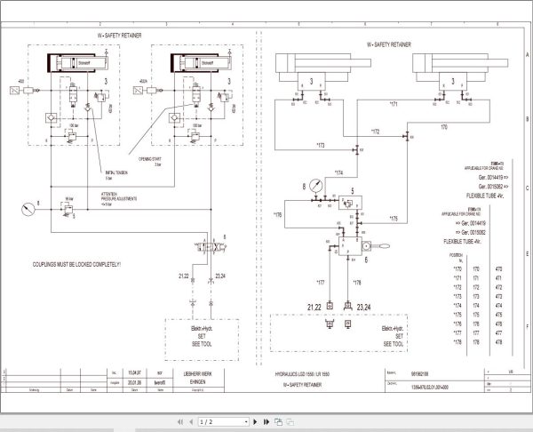 Liebherr Crane LTMG 1800 Z73702 Electric and Hydraulic Diagrams EN 3